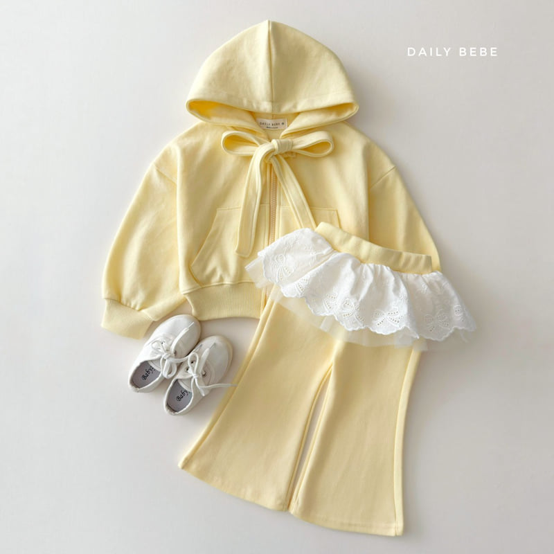 Daily Bebe - Korean Children Fashion - #designkidswear - Lace Bootcut Pants - 8