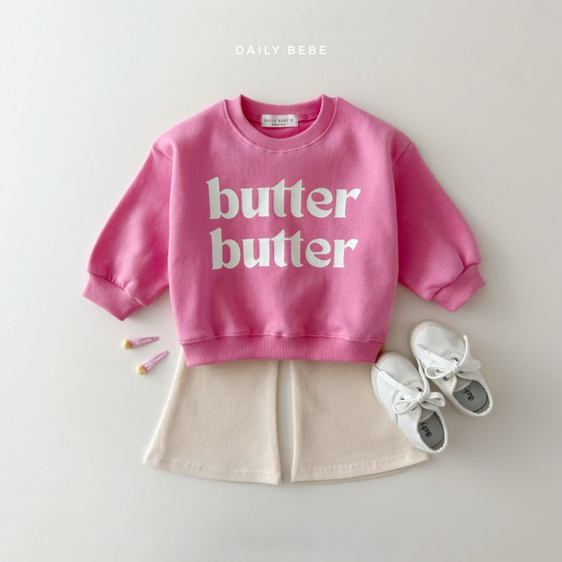 Daily Bebe - Korean Children Fashion - #designkidswear - Double Butter Sweatshirt - 7