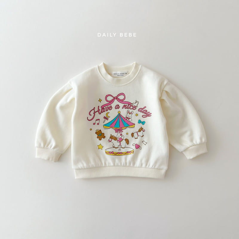 Daily Bebe - Korean Children Fashion - #childrensboutique - Merry-Go-Round Sweatshirt - 4