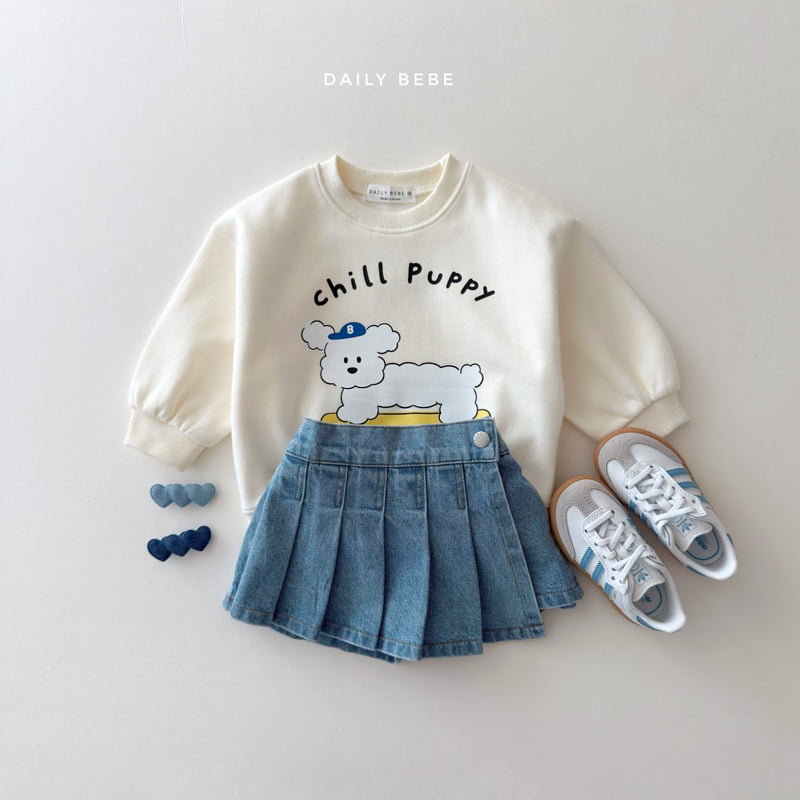 Daily Bebe - Korean Children Fashion - #discoveringself - Denim Skirt - 8