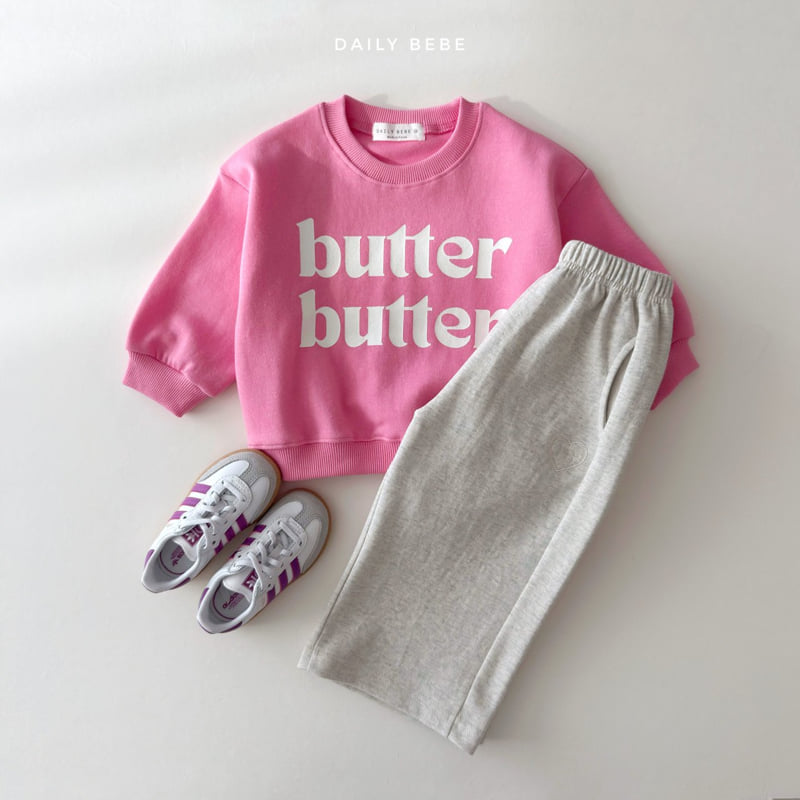 Daily Bebe - Korean Children Fashion - #fashionkids - Double Butter Sweatshirt - 9