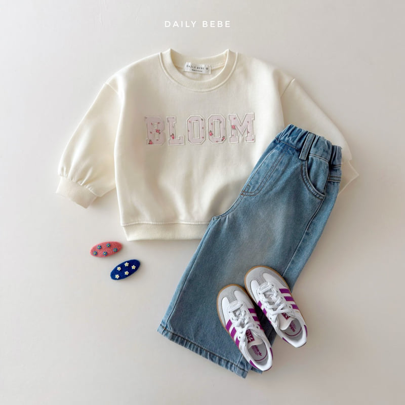 Daily Bebe - Korean Children Fashion - #fashionkids - Bloom Sweatshirt - 9