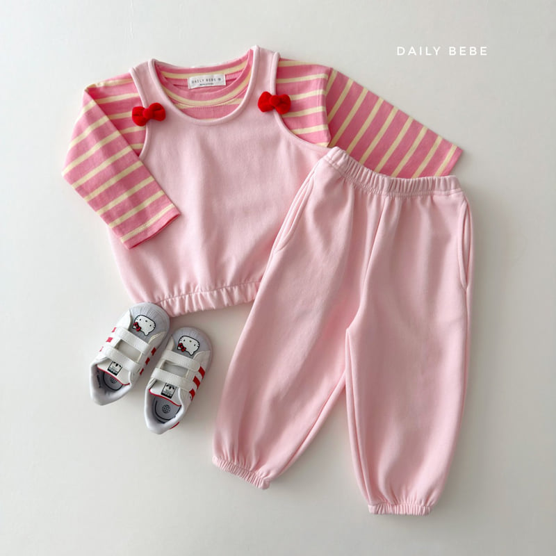 Daily Bebe - Korean Children Fashion - #kidsshorts - Sleeveless Set - 6