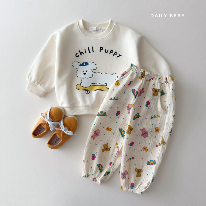 Daily Bebe - Korean Children Fashion - #kidsshorts - Vroom Vroom Sweatshirt - 12