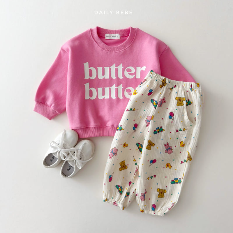 Daily Bebe - Korean Children Fashion - #kidsstore - Double Butter Sweatshirt - 11