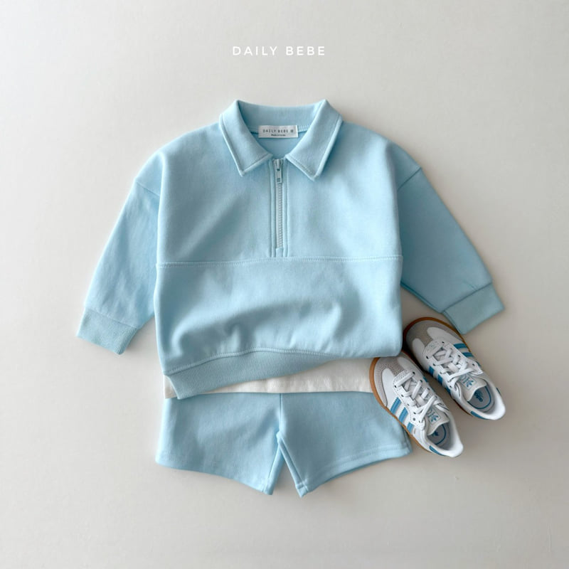 Daily Bebe - Korean Children Fashion - #kidsstore - Half Zip Set - 5