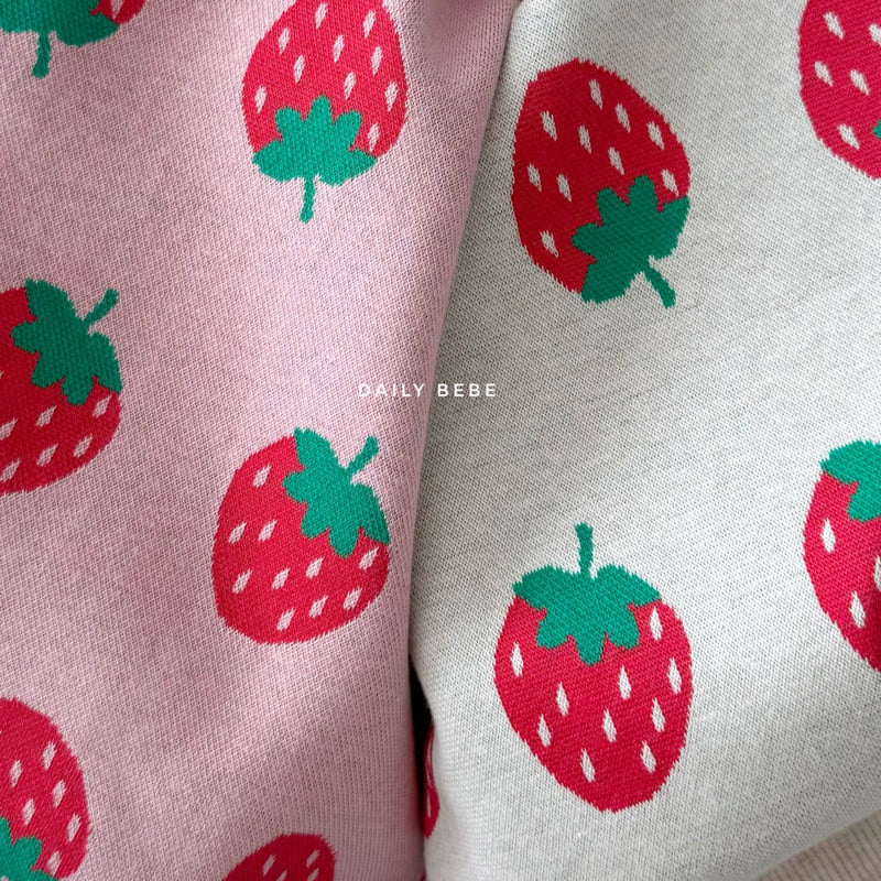 Daily Bebe - Korean Children Fashion - #kidsstore - Strawberry Bootcut Set - 3