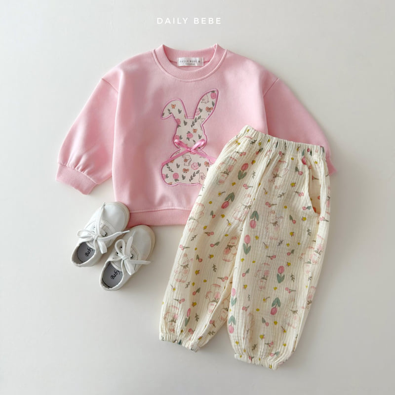 Daily Bebe - Korean Children Fashion - #kidsstore - Floral Sweatshirt - 10