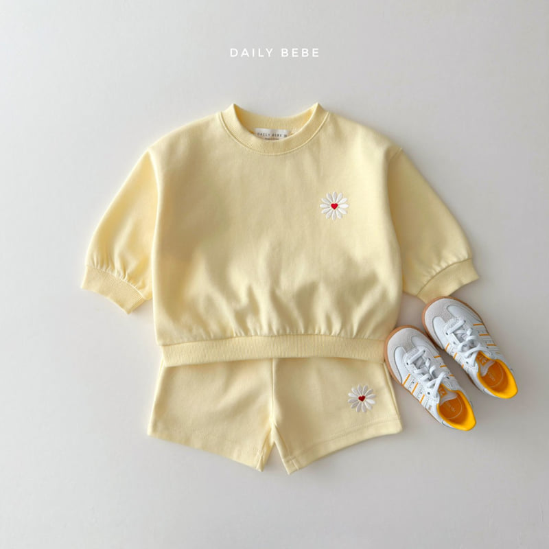 Daily Bebe - Korean Children Fashion - #kidsshorts - Daisy Top Bottom Set - 4