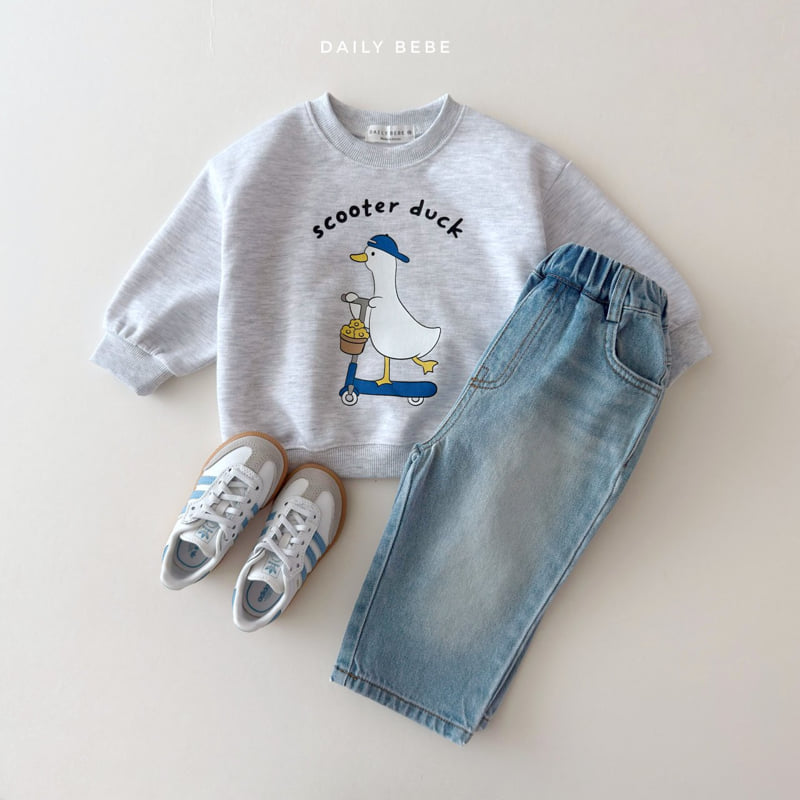 Daily Bebe - Korean Children Fashion - #littlefashionista - Washed Denim Pants - 5