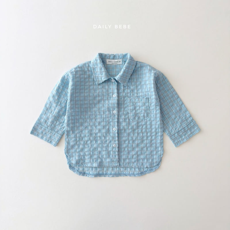 Daily Bebe - Korean Children Fashion - #magicofchildhood - Check Shirt - 10