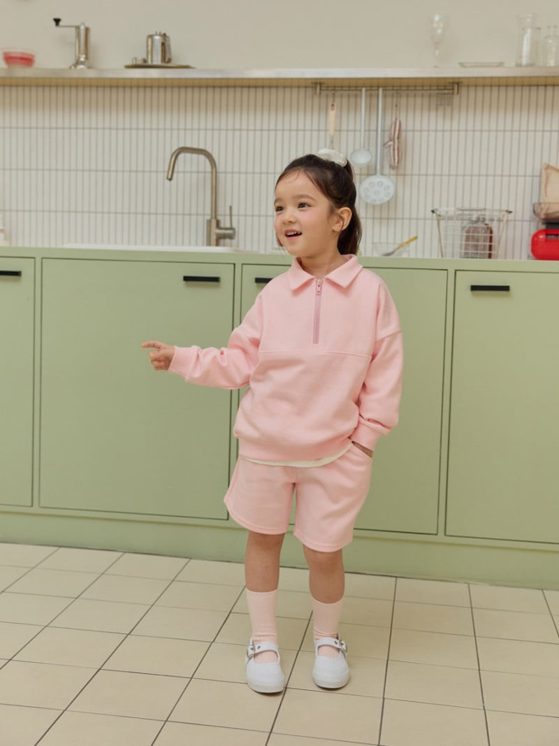 Daily Bebe - Korean Children Fashion - #magicofchildhood - Half Zip Set - 9