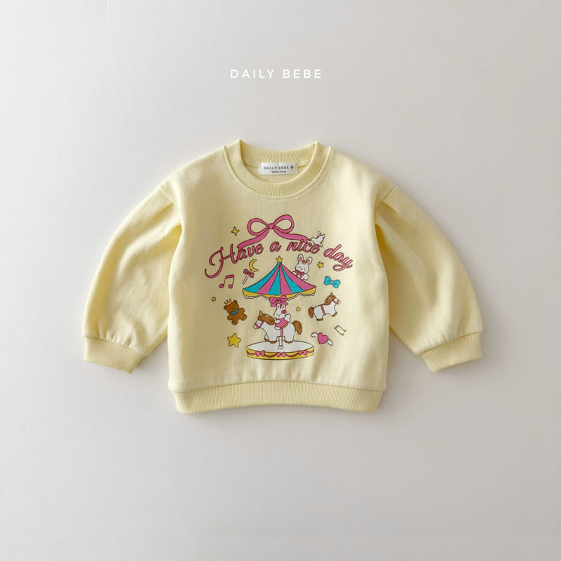 Daily Bebe - Korean Children Fashion - #magicofchildhood - Merry-Go-Round Sweatshirt - 12