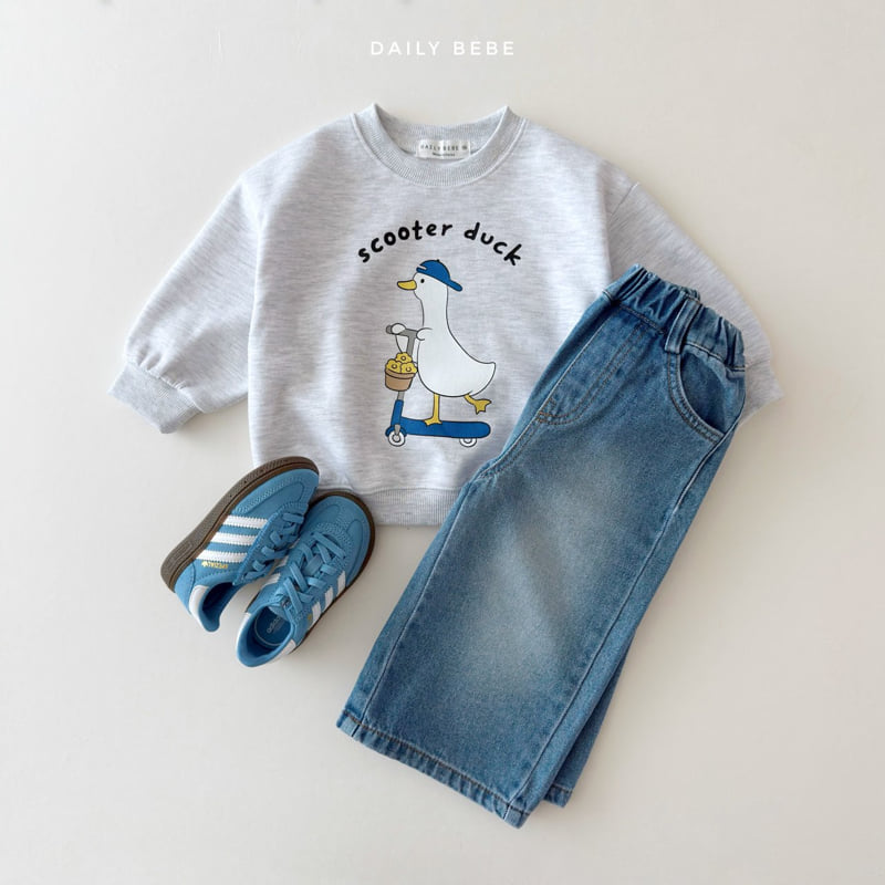 Daily Bebe - Korean Children Fashion - #magicofchildhood - Wide Denim Pants - 7