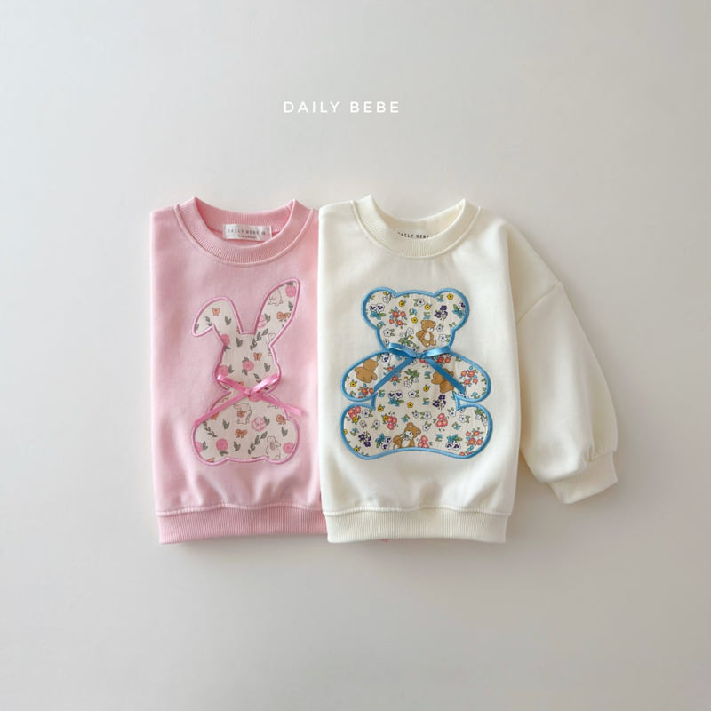 Daily Bebe - Korean Children Fashion - #minifashionista - Floral Sweatshirt