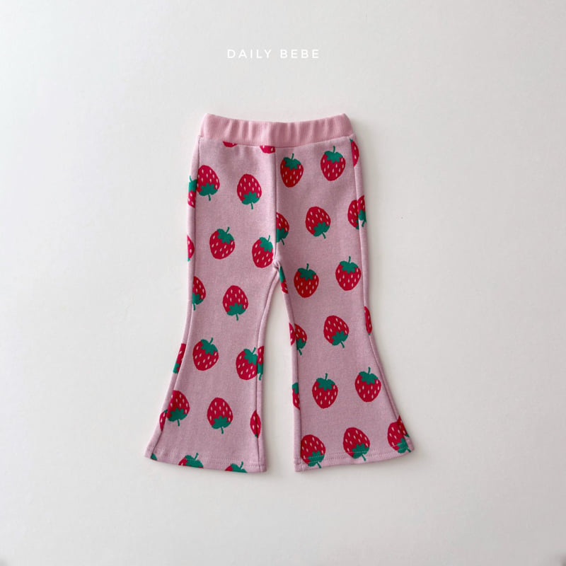 Daily Bebe - Korean Children Fashion - #prettylittlegirls - Strawberry Bootcut Set - 9