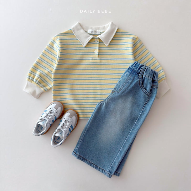 Daily Bebe - Korean Children Fashion - #prettylittlegirls - Wide Denim Pants - 9