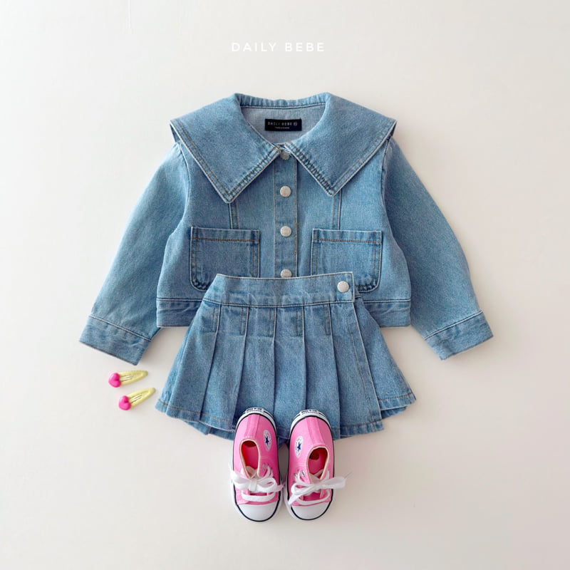 Daily Bebe - Korean Children Fashion - #toddlerclothing - Denim Skirt - 4