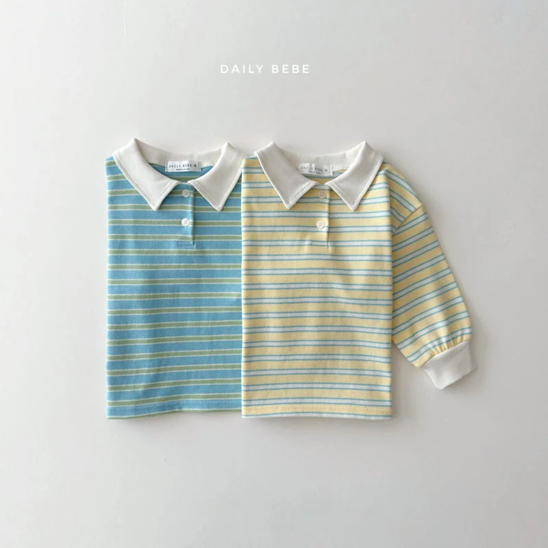 Daily Bebe - Korean Children Fashion - #stylishchildhood - Cozy Collar Tee