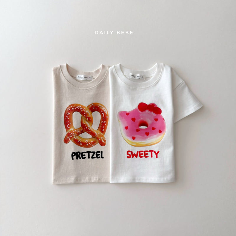 Daily Bebe - Korean Children Fashion - #todddlerfashion - Bakery Short Sleeve Tee