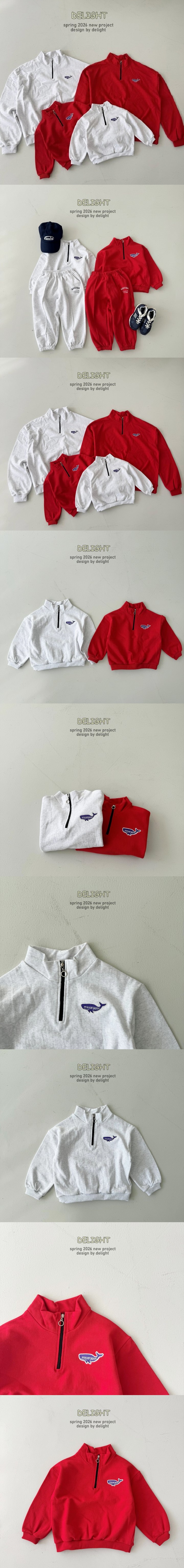 Delight - Korean Children Fashion - #discoveringself - Wales Half Zip