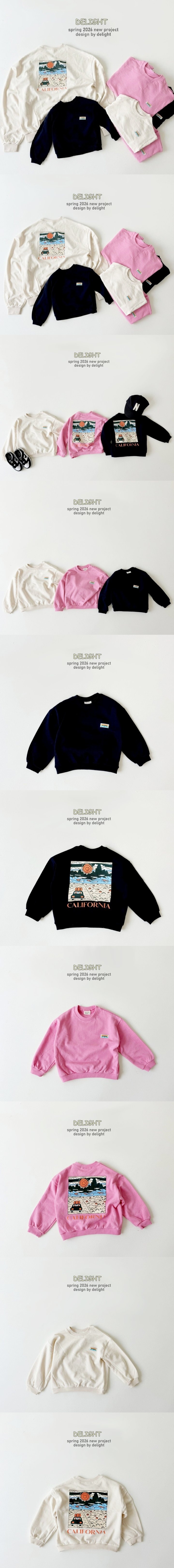 Delight - Korean Women Fashion - #momslook - Classic California Sweatshirt (Adult)