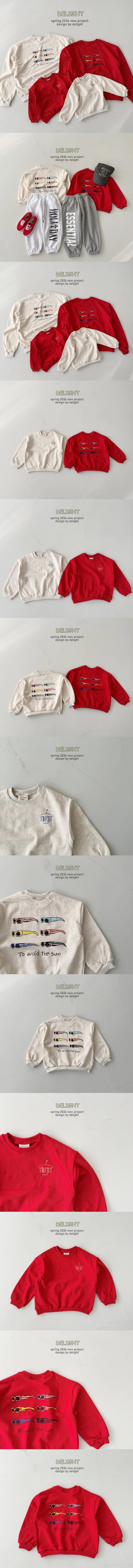 Delight - Korean Women Fashion - #momslook - Sunglasses Sweatshirt (Adult)