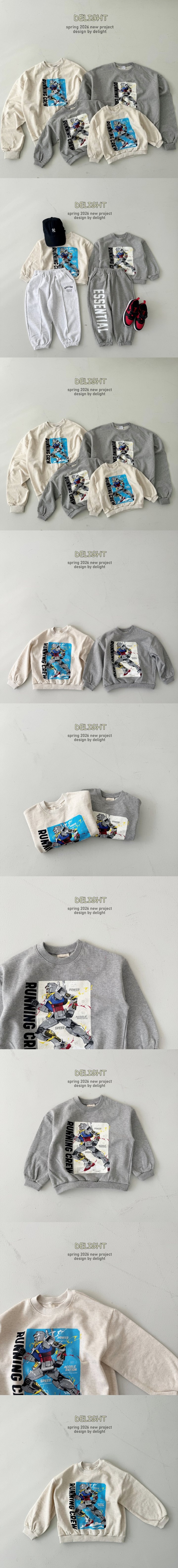 Delight - Korean Women Fashion - #momslook - Running Sweatshirt (Adult)