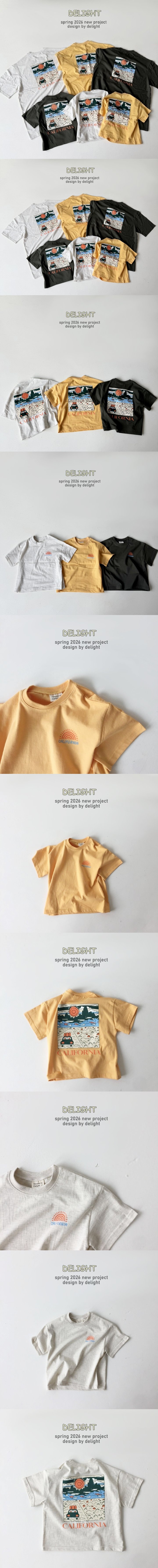 Delight - Korean Women Fashion - #romanticstyle - California Box Tee (Adult)