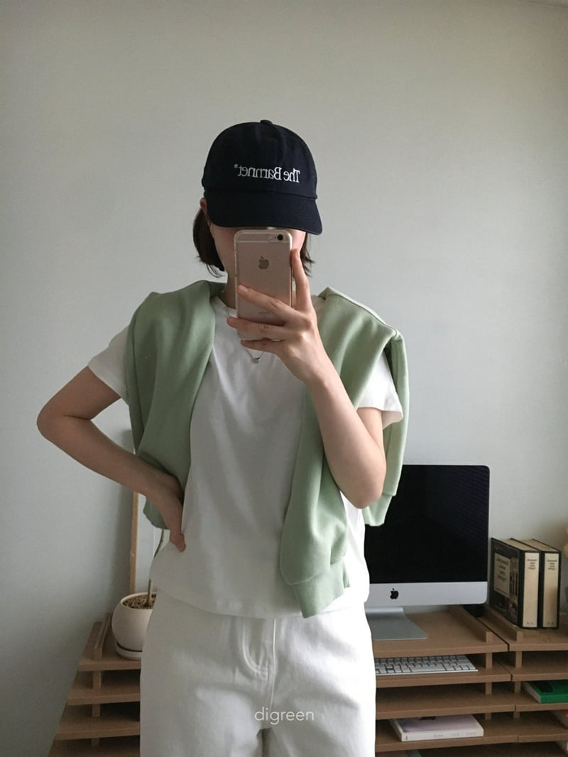 Digreen - Korean Women Fashion - #romanticstyle - V-Neck Sweatshirt (Mom) - 4