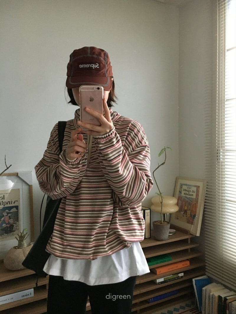 Digreen - Korean Women Fashion - #womensfashion - Half-Zip Jacket (Mom) - 7