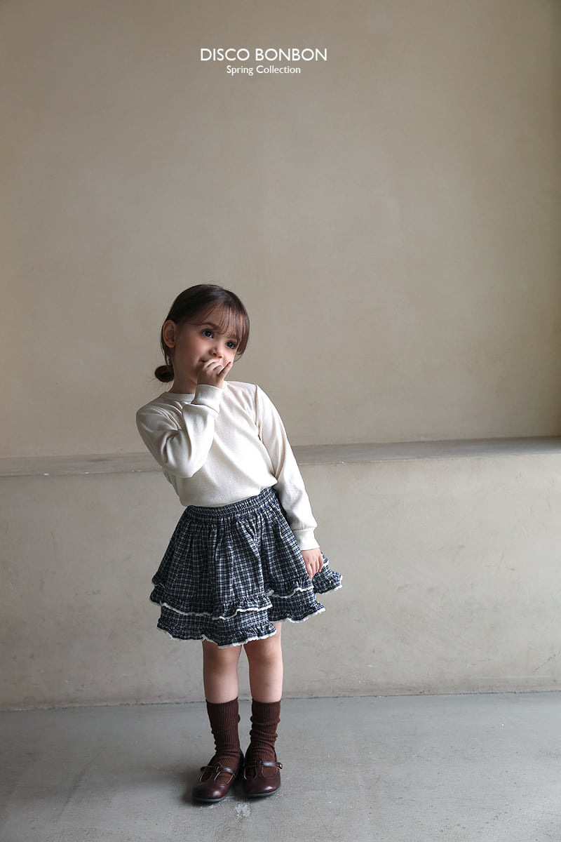 Disco Bonbon - Korean Baby Fashion - #babyboutique - Orly Check Skirt - 7