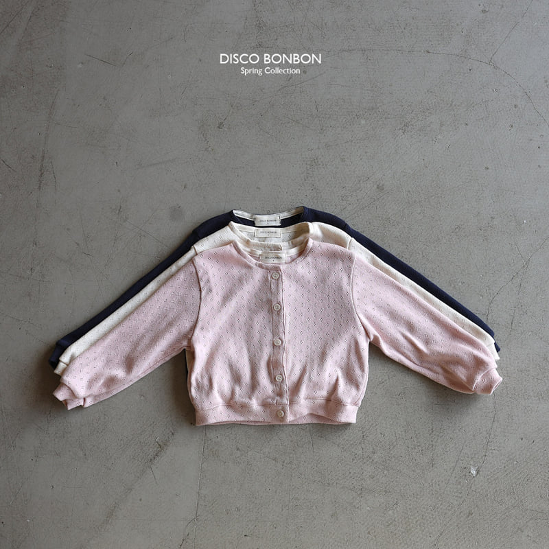 Disco Bonbon - Korean Baby Fashion - #babyboutique - Eyelet Cardigan