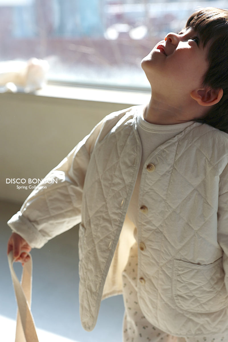 Disco Bonbon - Korean Baby Fashion - #babyboutique - Vanilla Quilted Jumper - 9