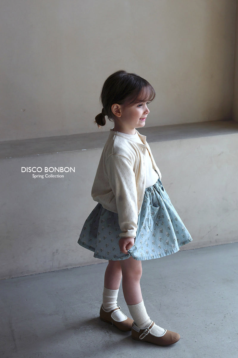 Disco Bonbon - Korean Baby Fashion - #babyfashion - Eyelet Cardigan - 5