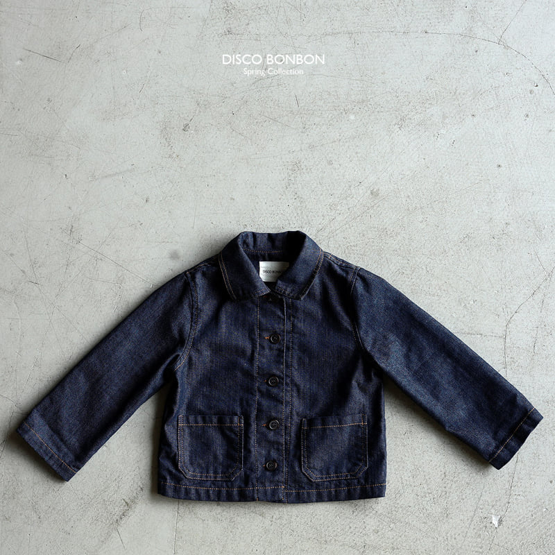 Disco Bonbon - Korean Baby Fashion - #babyfever - Indigo Work Jacket