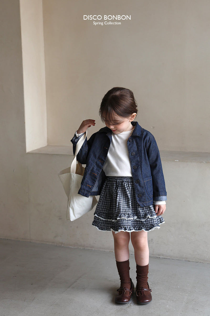 Disco Bonbon - Korean Baby Fashion - #babygirlfashion - Orly Check Skirt - 12