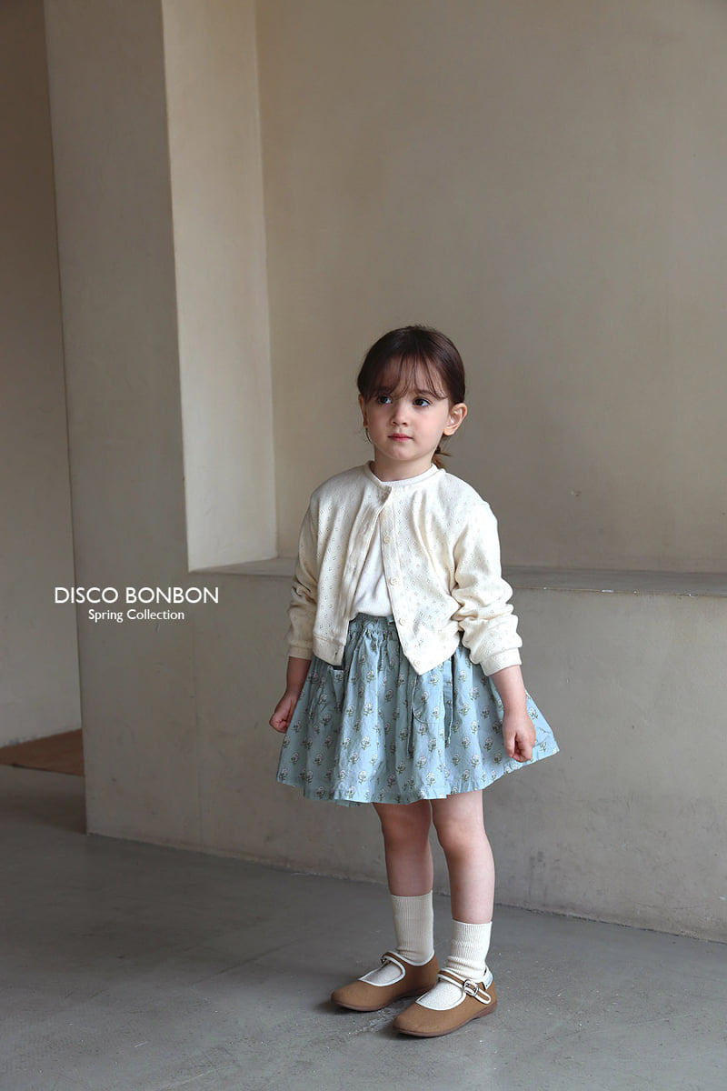 Disco Bonbon - Korean Baby Fashion - #babygirlfashion - Eyelet Cardigan - 7