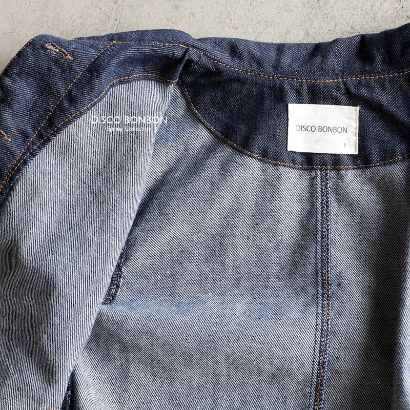 Disco Bonbon - Korean Baby Fashion - #babygirlfashion - Indigo Work Jacket - 2