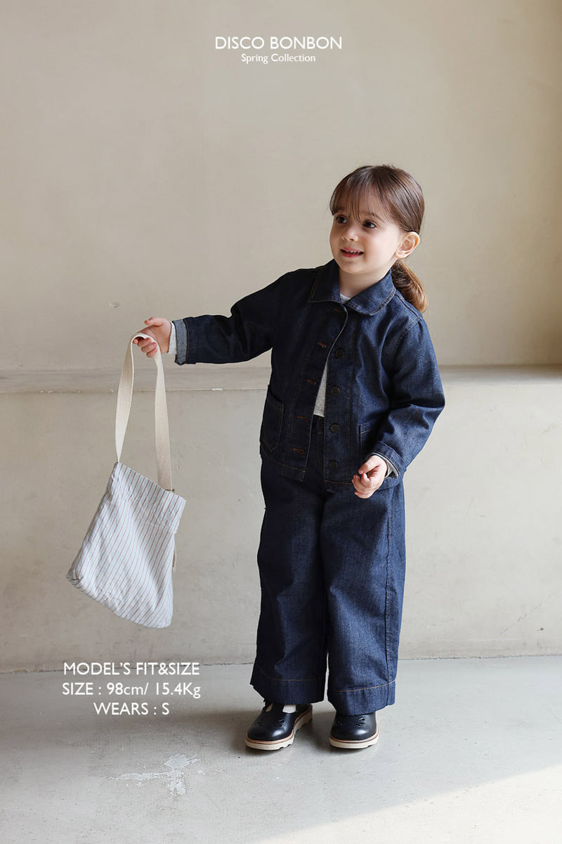Disco Bonbon - Korean Baby Fashion - #babylifestyle - Indigo Work Jacket - 3