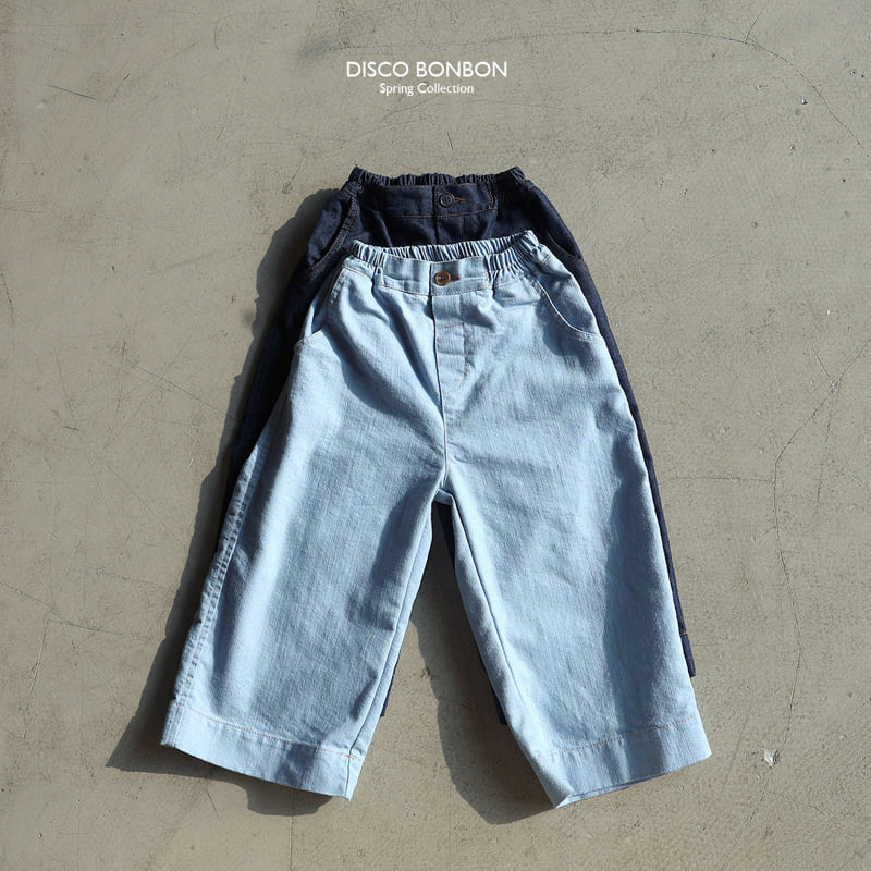 Disco Bonbon - Korean Baby Fashion - #babyoninstagram - Denim-on-Denim Pants