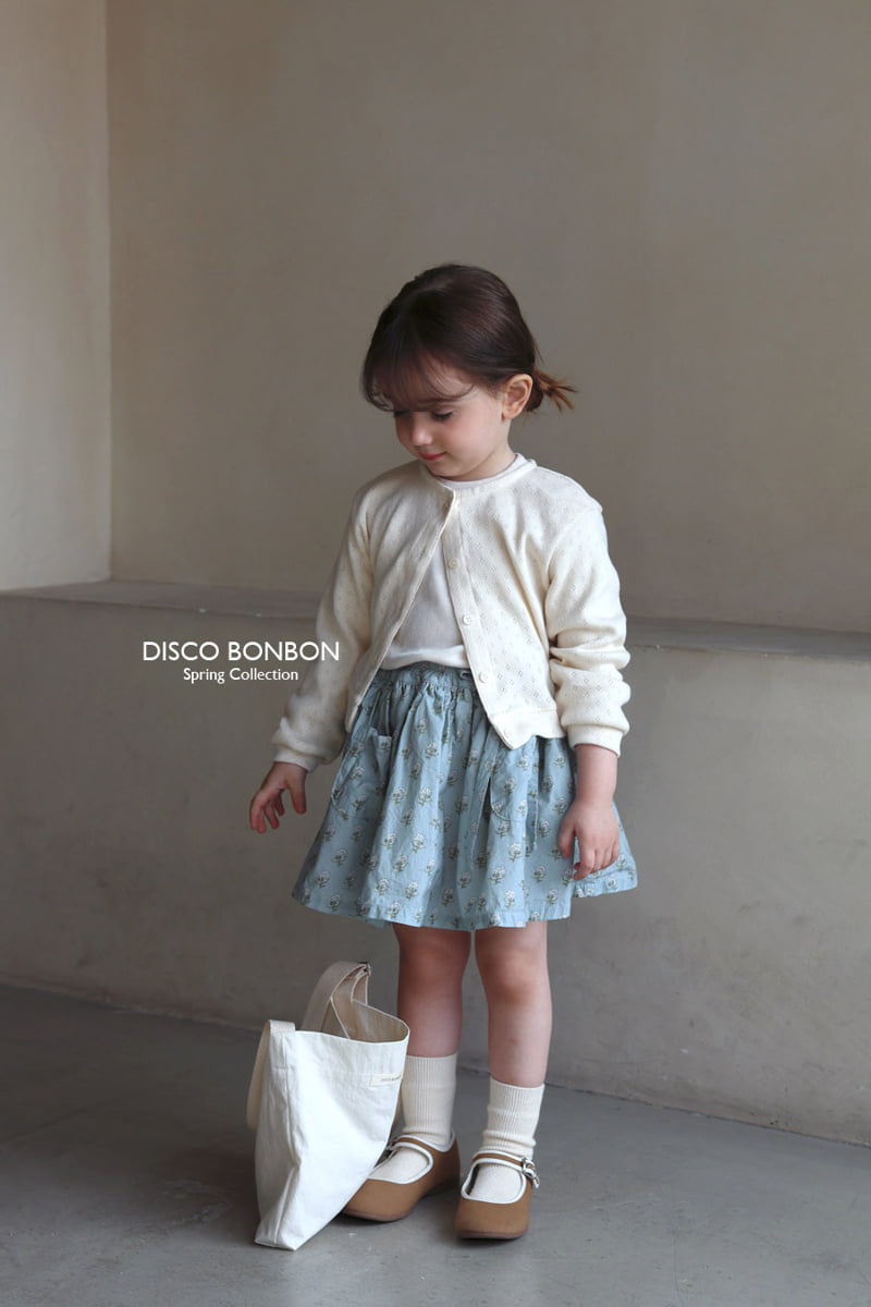 Disco Bonbon - Korean Baby Fashion - #babyootd - Eyelet Cardigan - 10