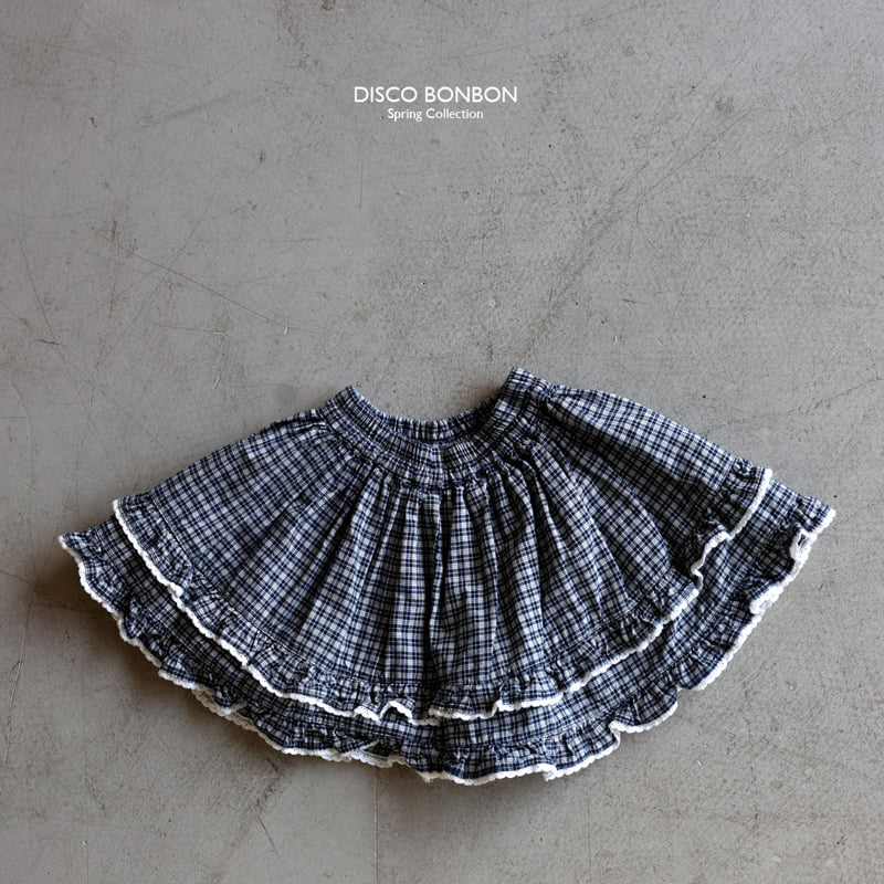 Disco Bonbon - Korean Baby Fashion - #babyoutfit - Orly Check Skirt
