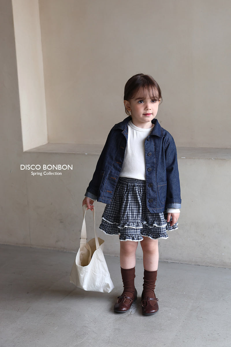 Disco Bonbon - Korean Baby Fashion - #babyoutfit - Indigo Work Jacket - 6
