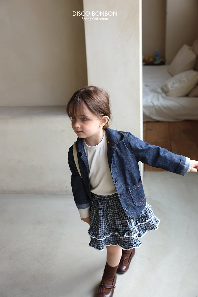 Disco Bonbon - Korean Baby Fashion - #babyoutfit - Indigo Work Jacket - 7