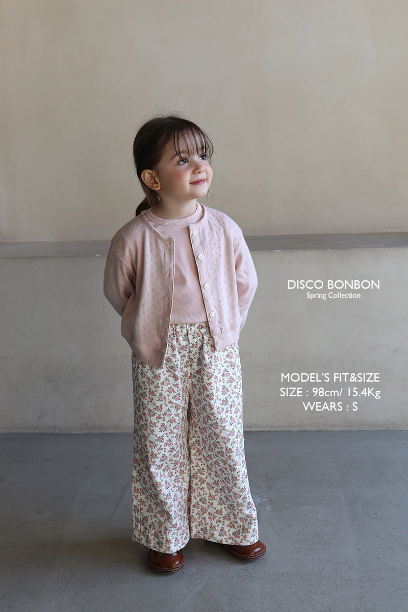 Spring Flower Wide Pants by Disco Bonbon for Baby - view 2