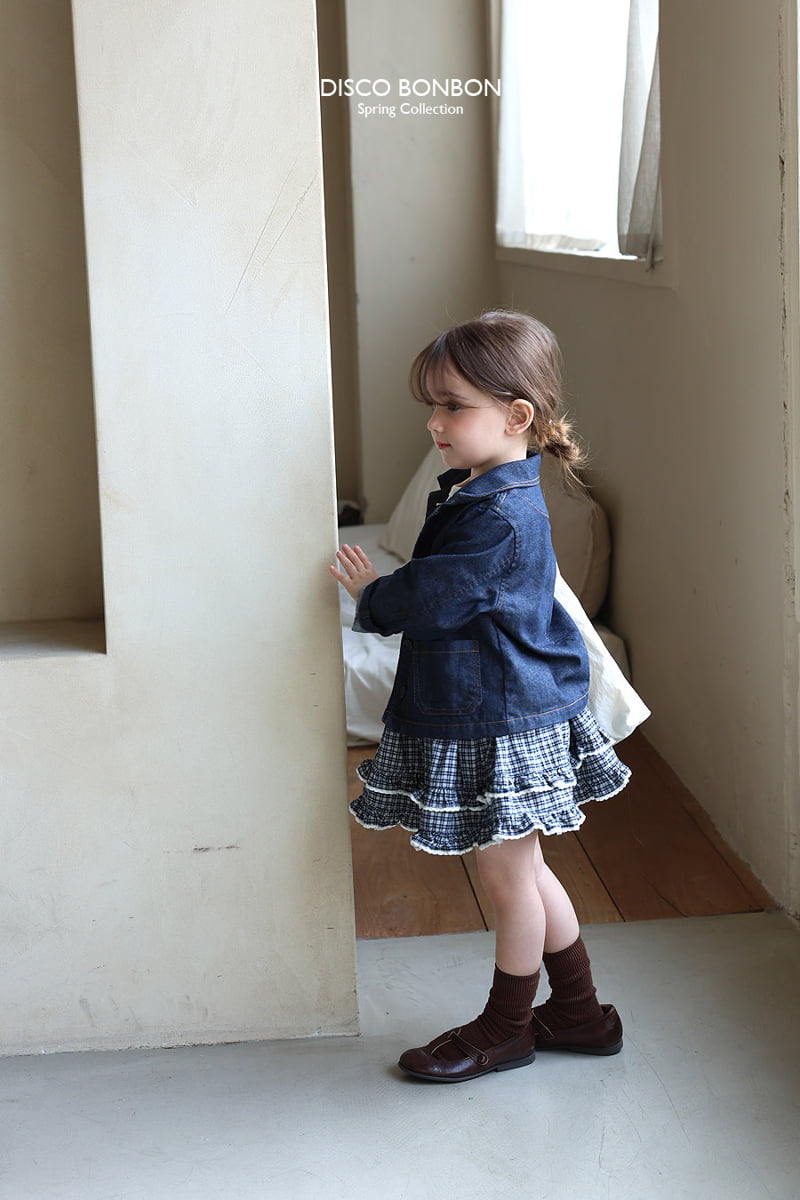 Disco Bonbon - Korean Baby Fashion - #babywear - Indigo Work Jacket - 8