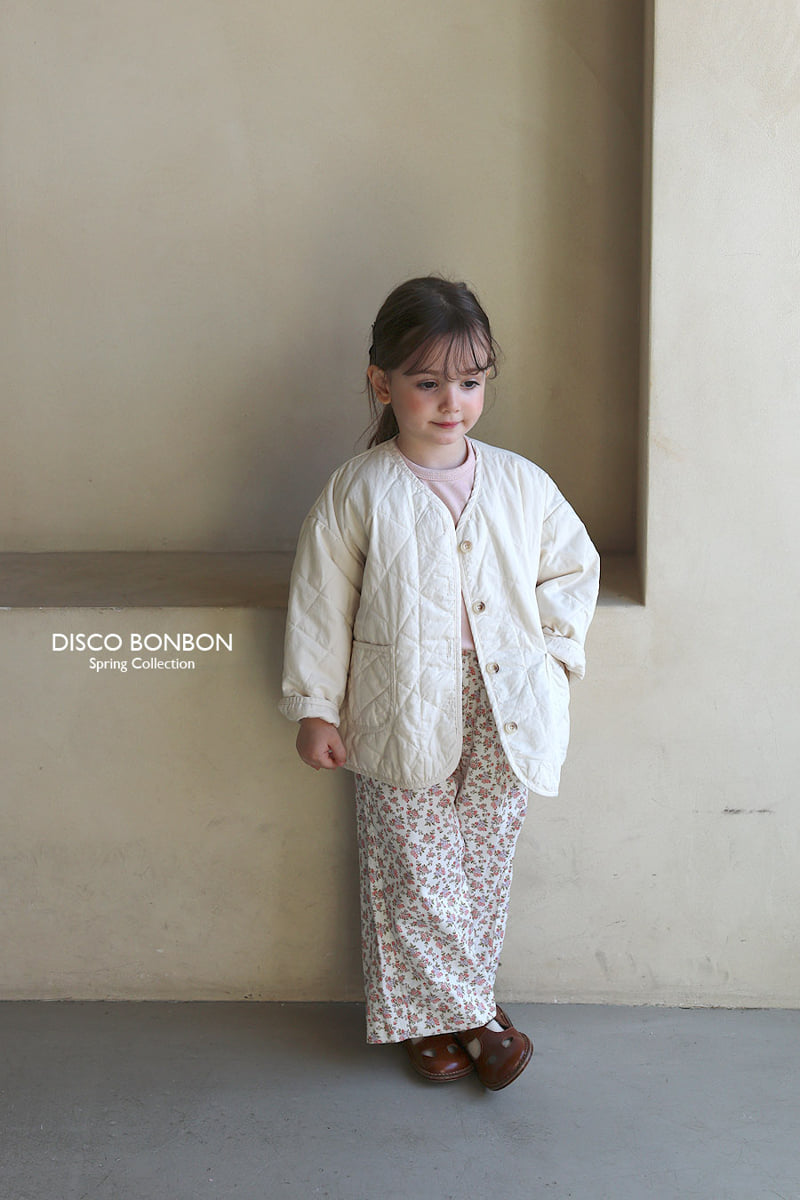 Disco Bonbon - Korean Baby Fashion - #babywear - Vanilla Quilted Jumper - 5