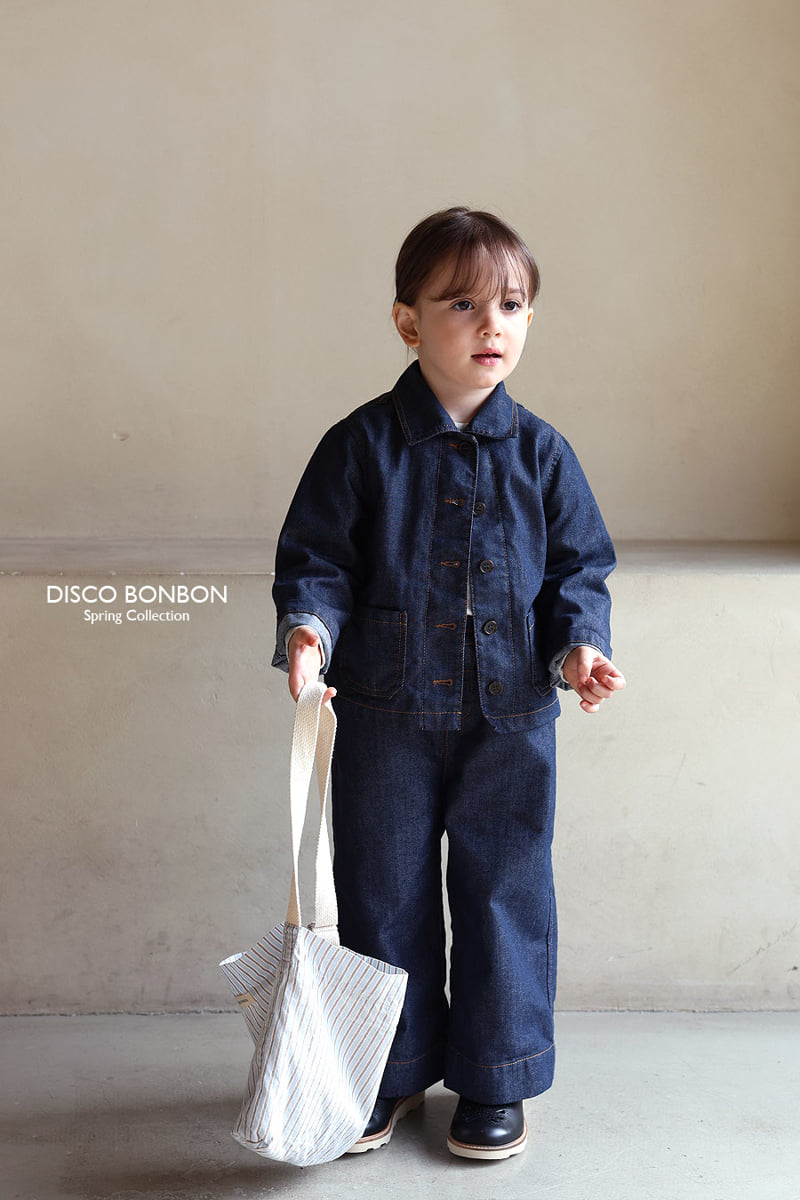 Disco Bonbon - Korean Baby Fashion - #onlinebabyboutique - Indigo Work Jacket - 9