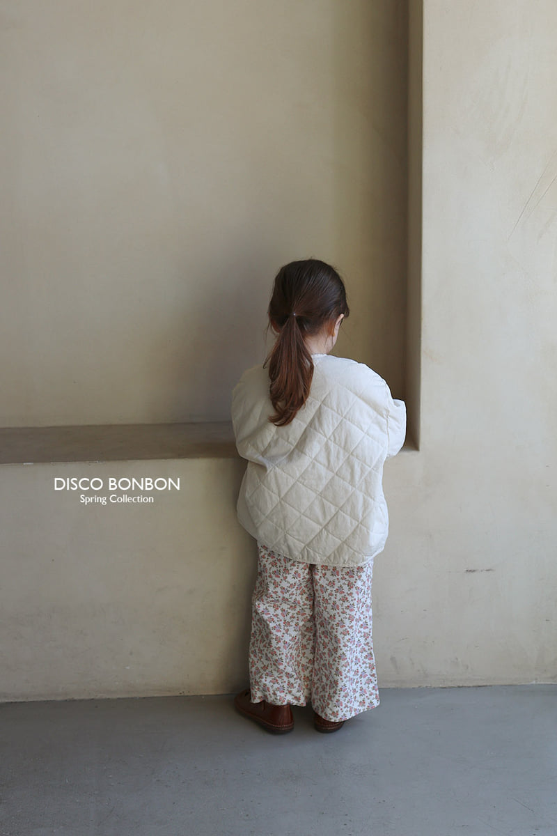 Disco Bonbon - Korean Baby Fashion - #onlinebabyboutique - Vanilla Quilted Jumper - 6